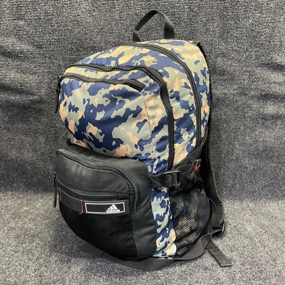 adidas 980592-0 Camo Navy Green School Travel Laptop Bag 24L Energy Backpack